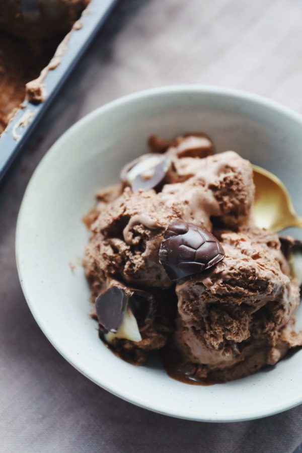 Skildpaddeis Opskrift P Den Bedste Chokoladeis Med Rom Og Skildpadder