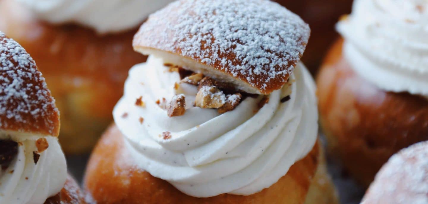 Bløde Semlor (svenske fastelavnsboller)