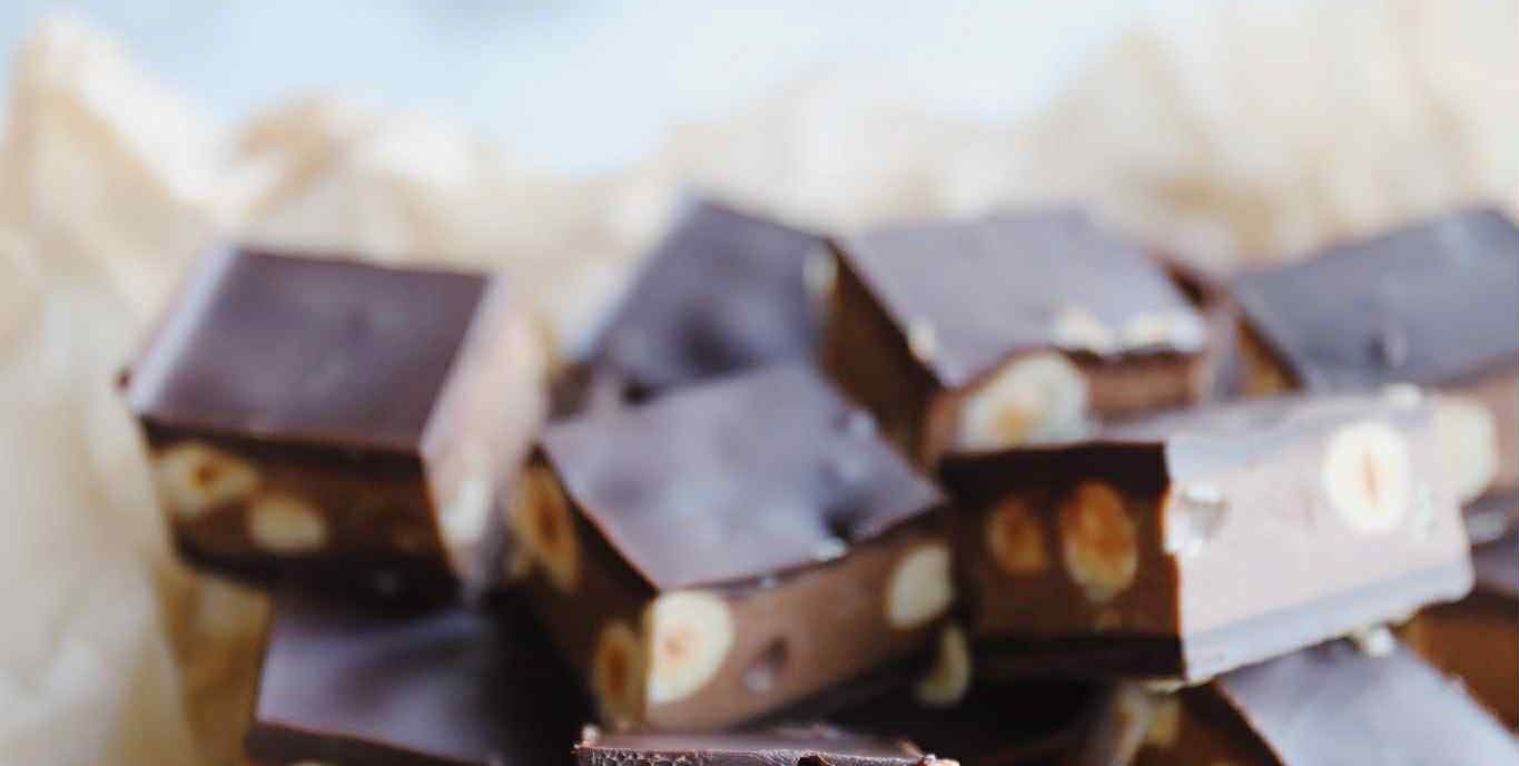 Hjemmelavet Ragusa (chokoladebar)