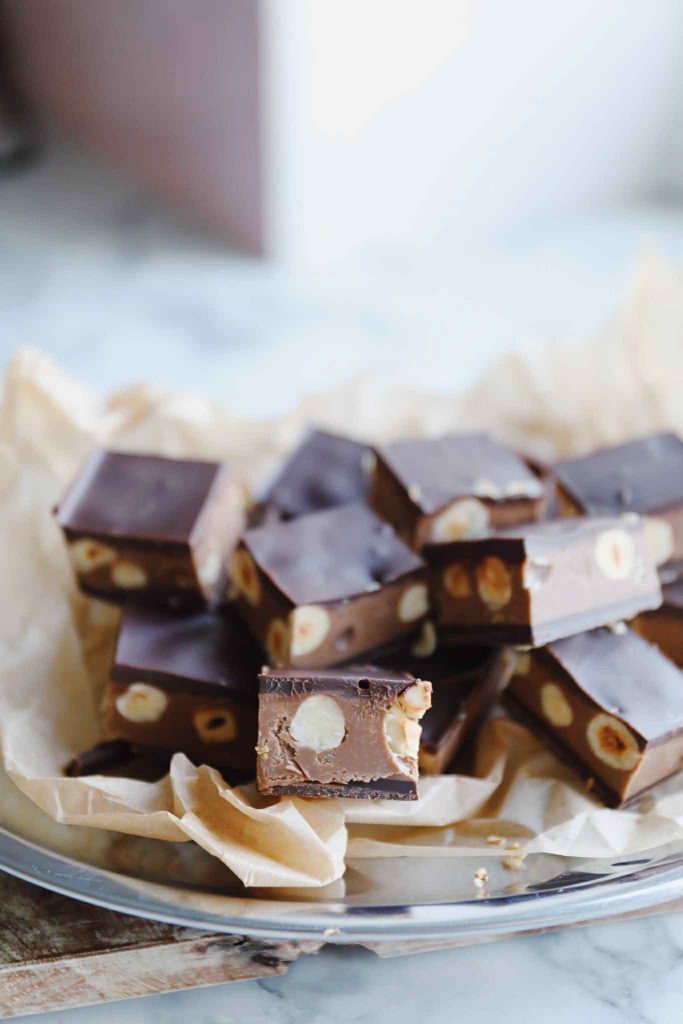 Hjemmelavet Ragusa (chokoladebar)