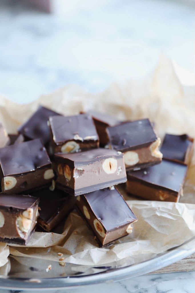 Hjemmelavet Ragusa (chokoladebar)