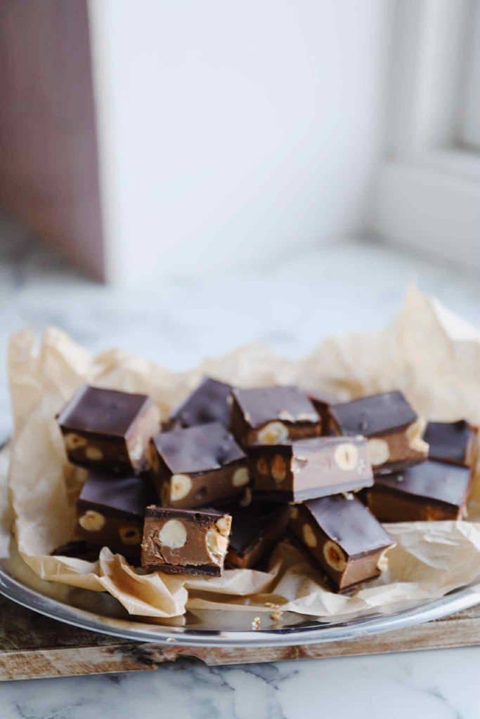 Hjemmelavet Ragusa (chokoladebar)