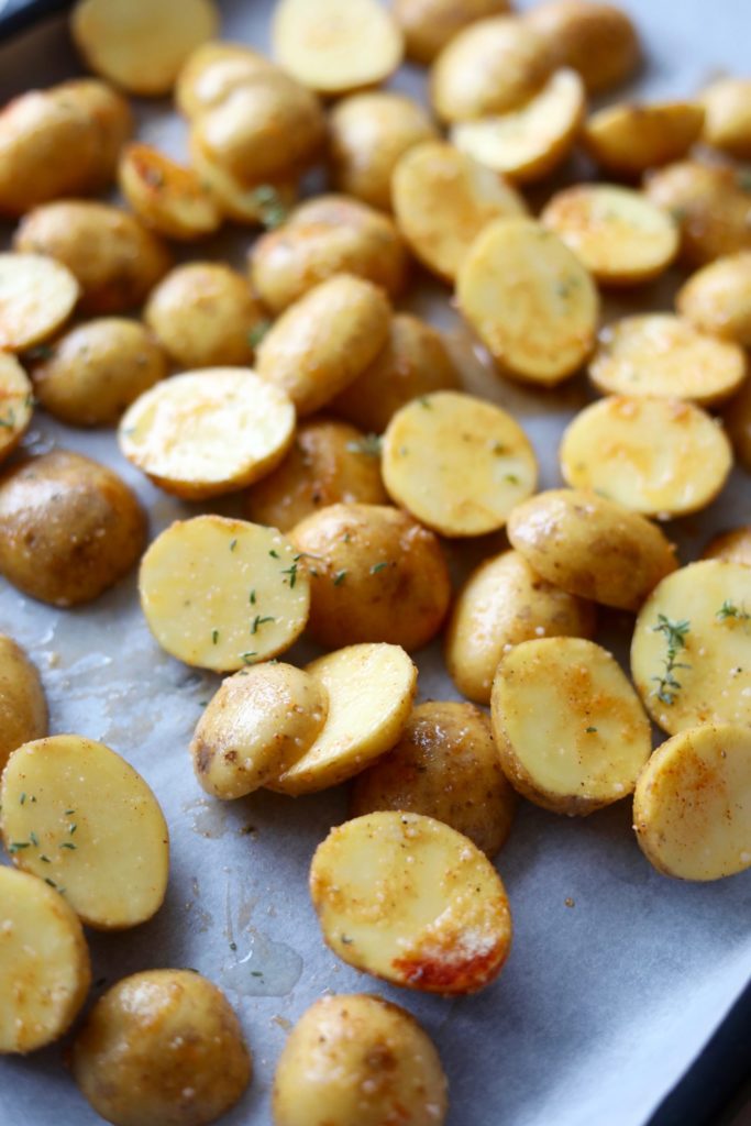 Sprøde ovnbagte kartofler