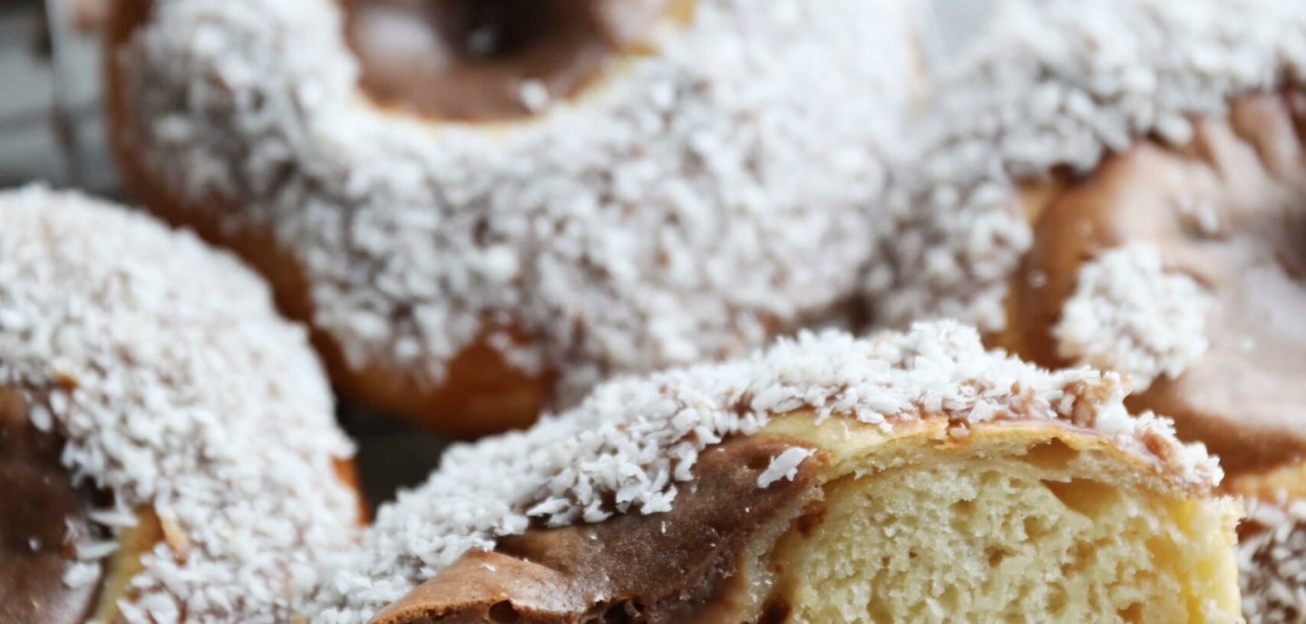 Norske skoleboller med chokolade og Dumle