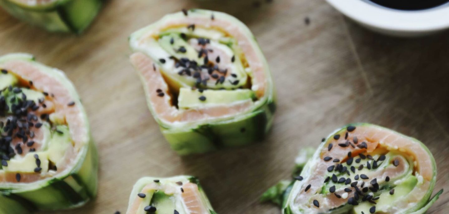 Agurkeruller med laks