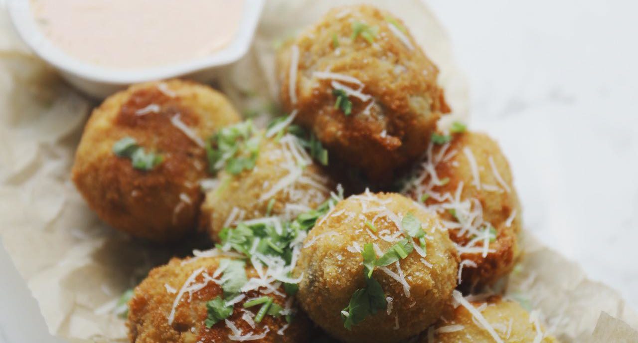 Arancini (friterede risottokugler)