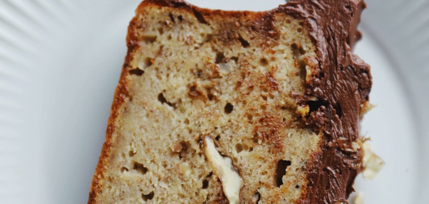 Bananbrød med brunet smør