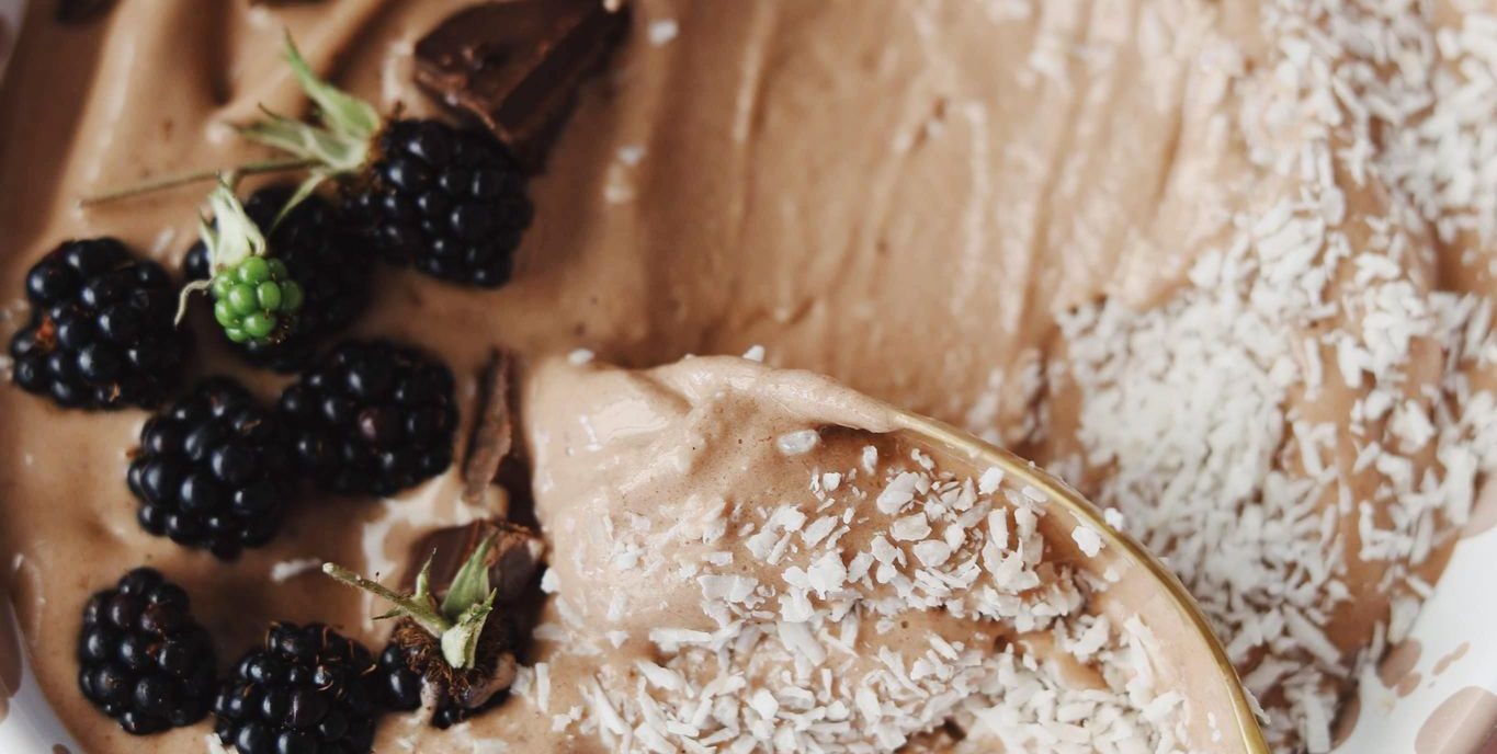 Bananis med chokolade (nicecream)