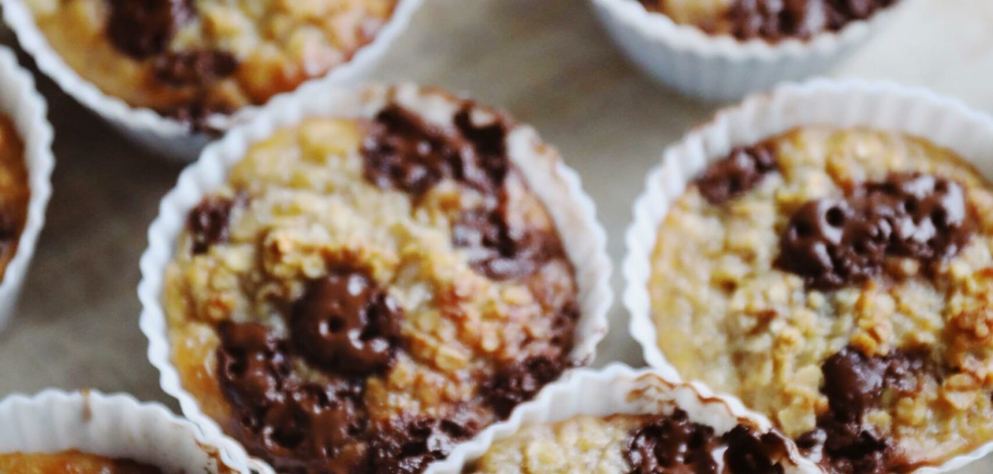 Bananmuffins med havregryn