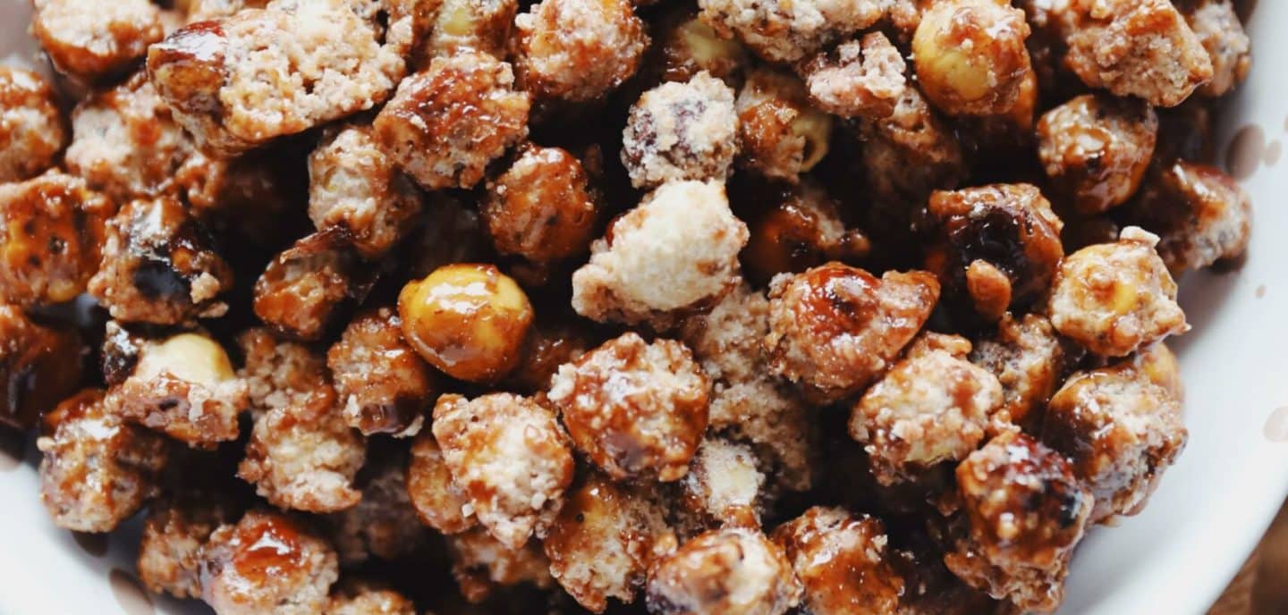 Brændte hasselnødder