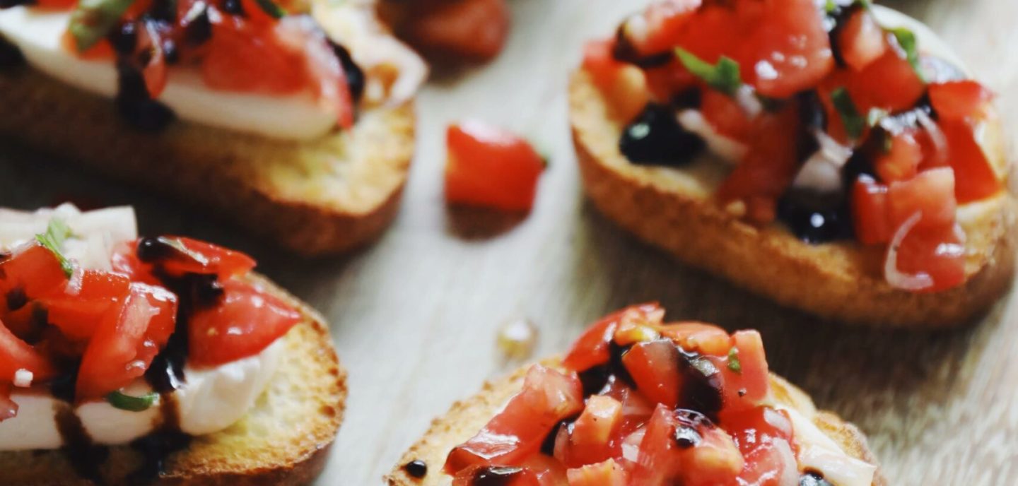 Bruschetta med mozzarella
