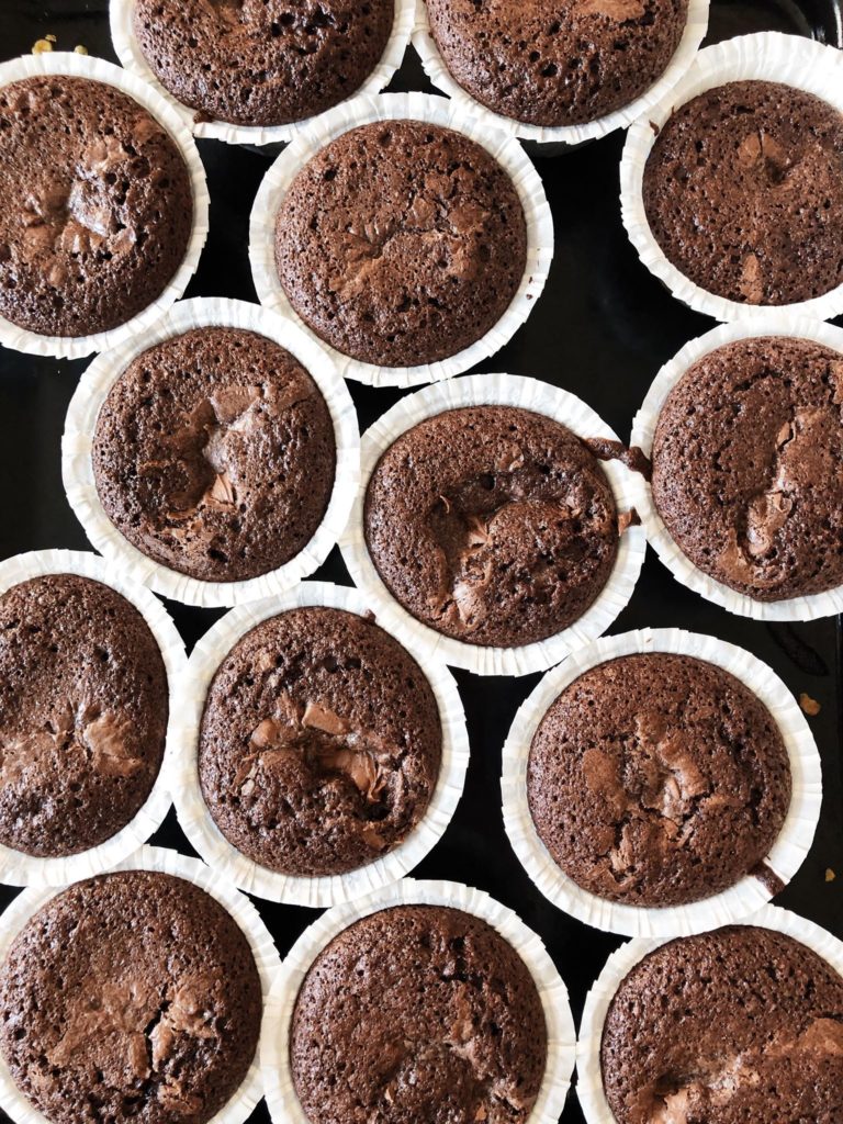 FredChewy chokolade cupcakes med nutella
