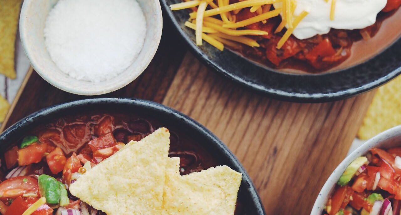 Chili sin carne med tomatsalsa