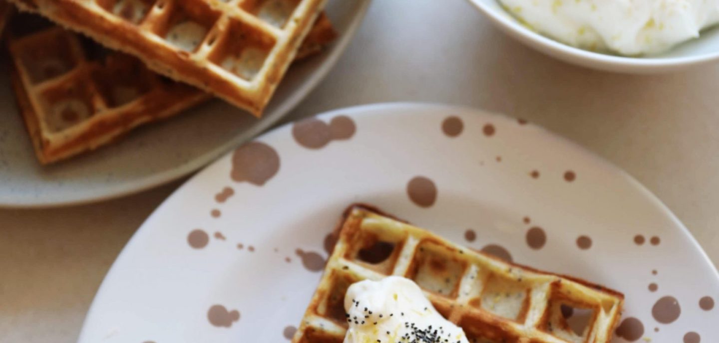 Citronvafler med birkes