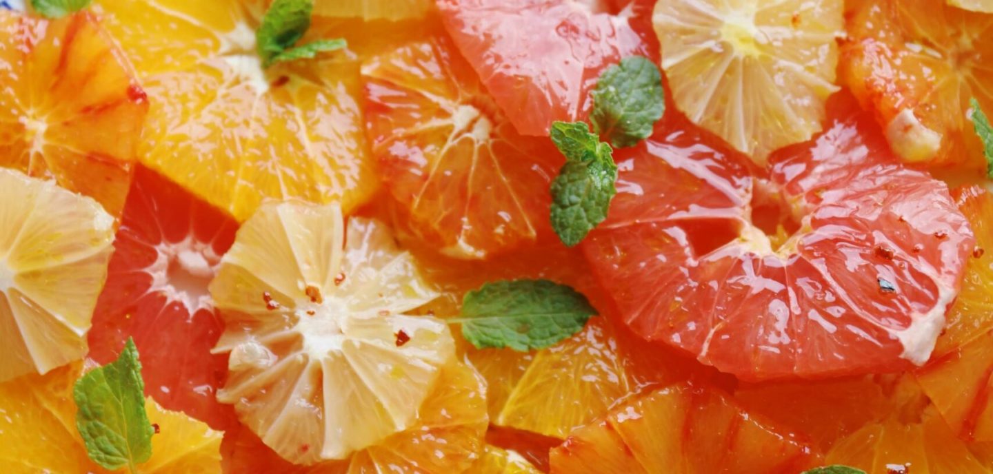 Citrussalat med chilihonning