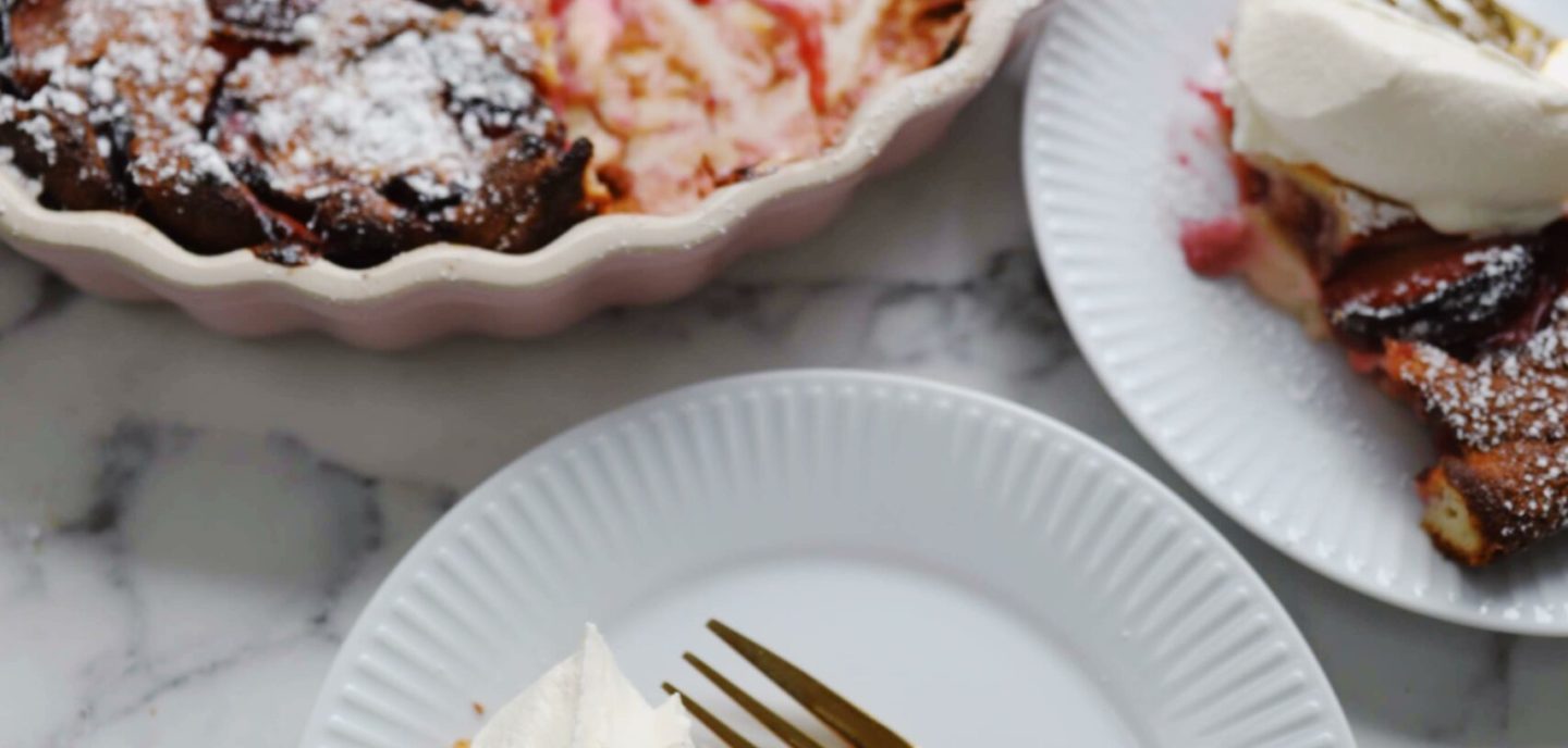 Clafoutis med blommer