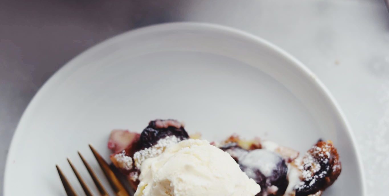 Clafoutis med kirsebær