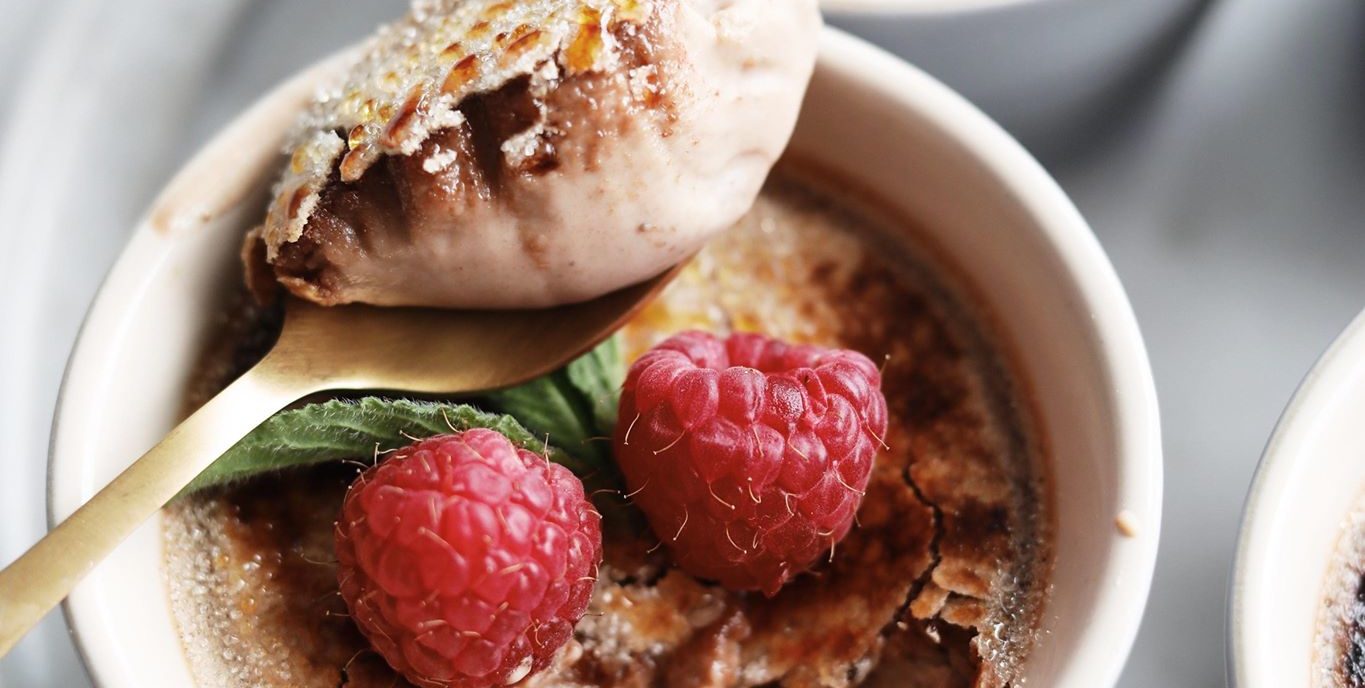 Creme Brulee med chokolade