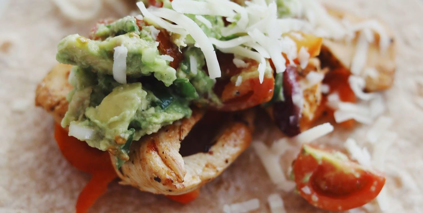 Fajitas med avocadosalsa