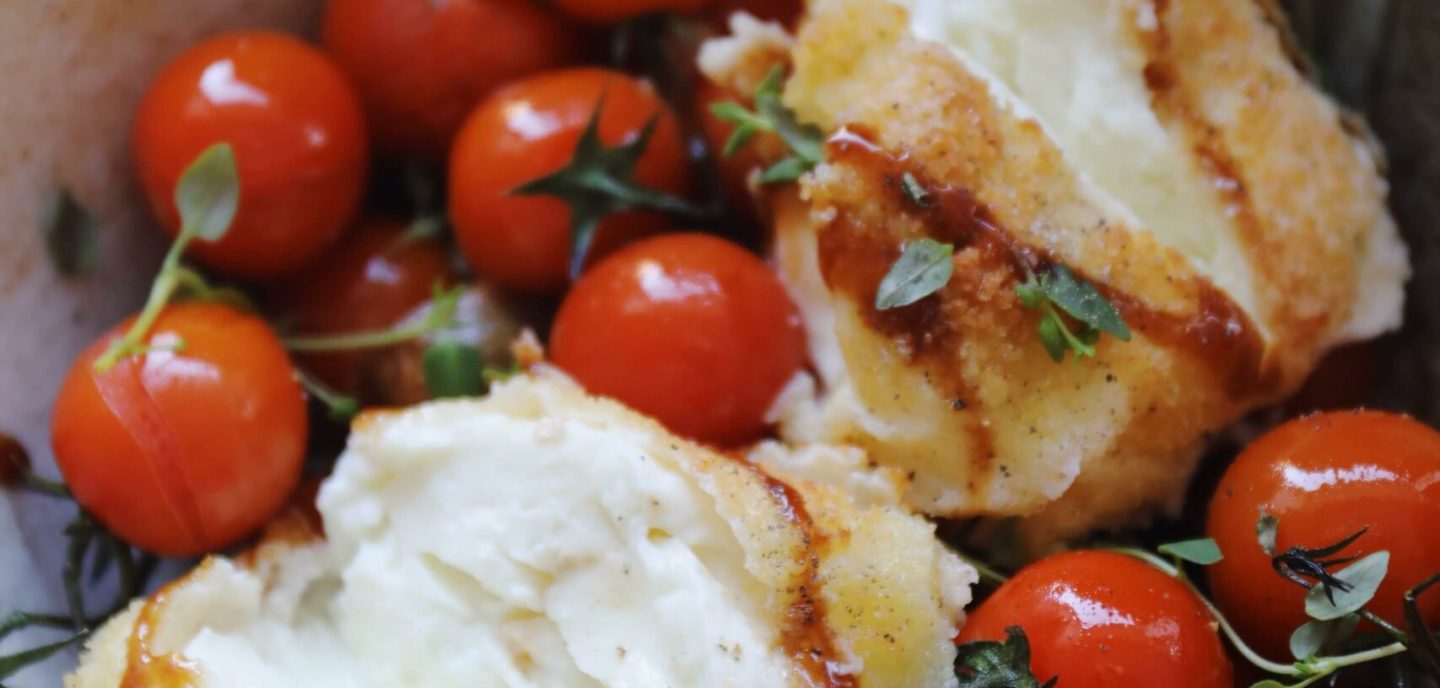 Friteret mozzarella burrata
