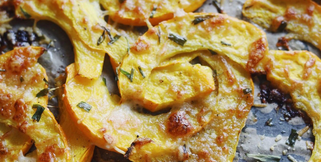 Græskarfritter med parmesan