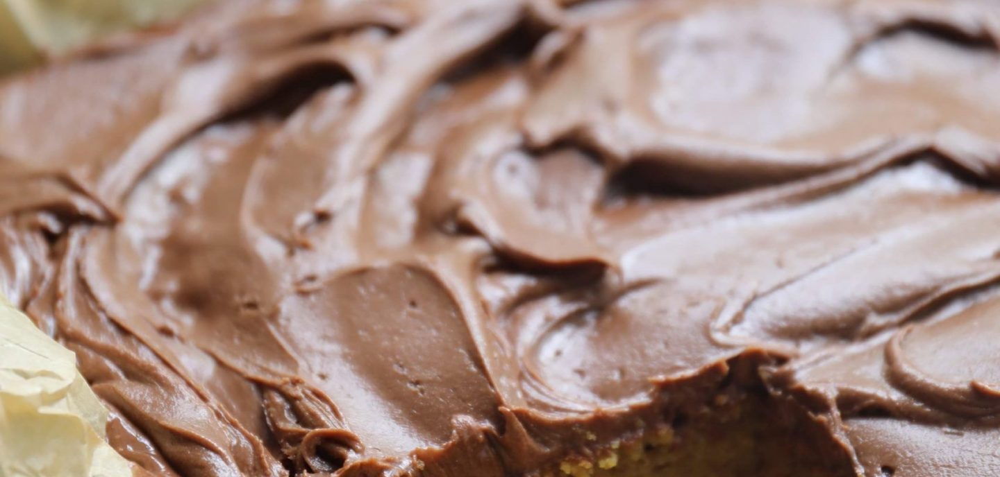 Græskarkage med chokolade fudge frosting