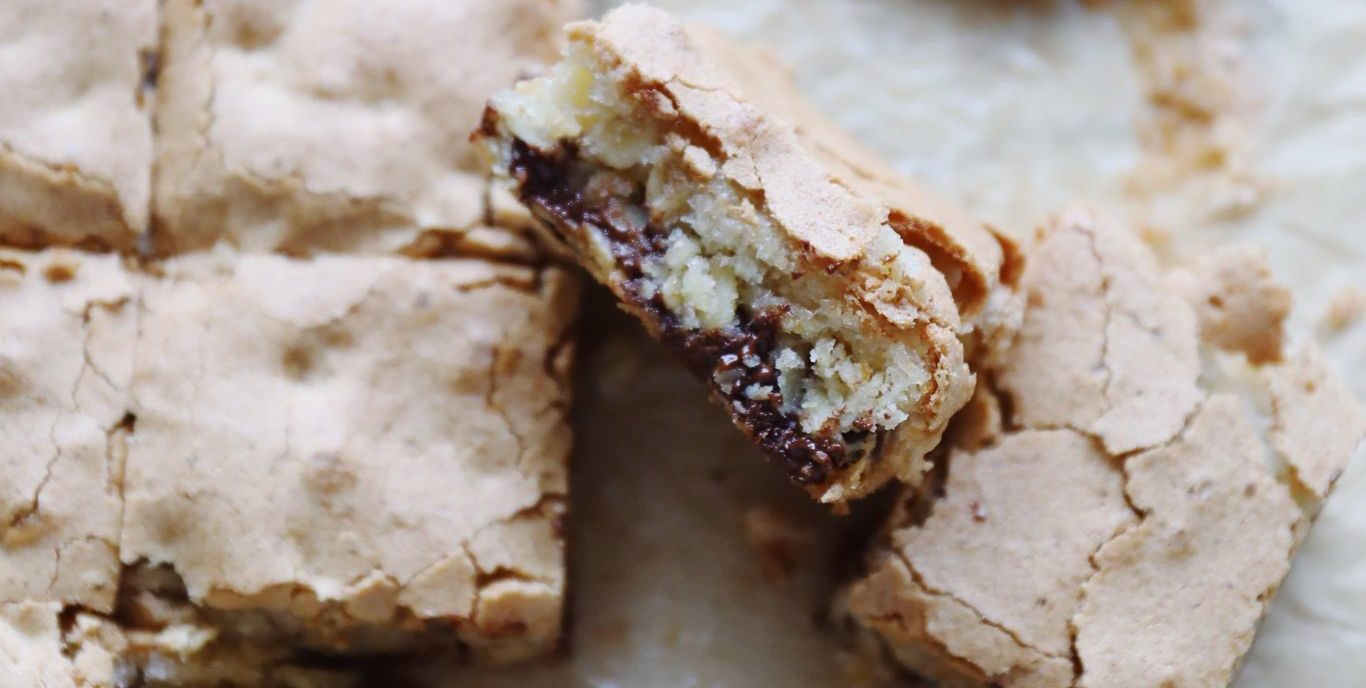 Havregrynskage med chokolade