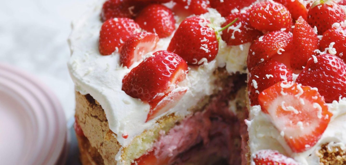 Lagkager med bær/frugt