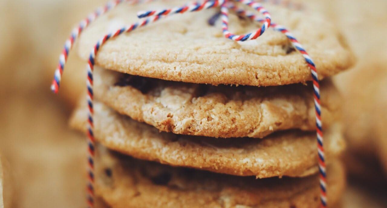FreJulecookies med hvid chokolade og tranebær