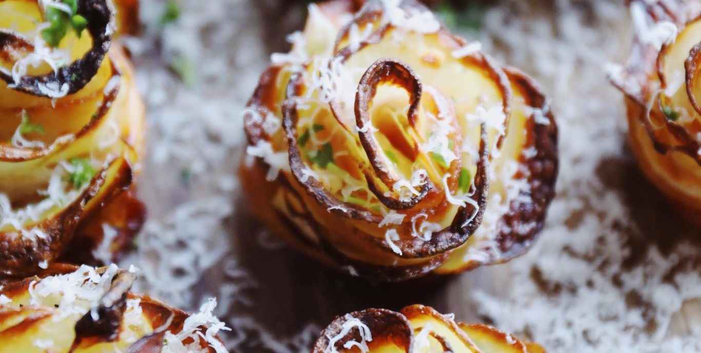 Kartoffelroser med bacon