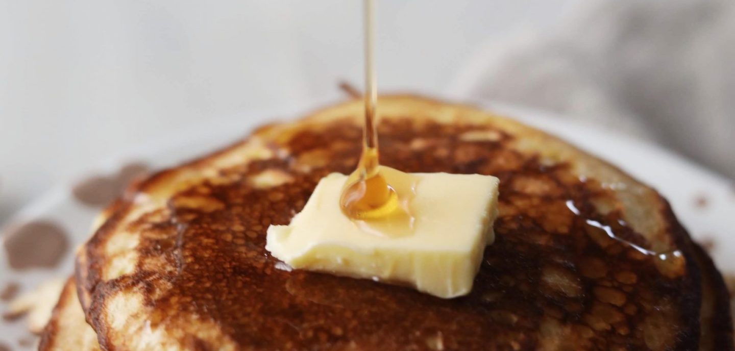 Luftige amerikanske pandekager