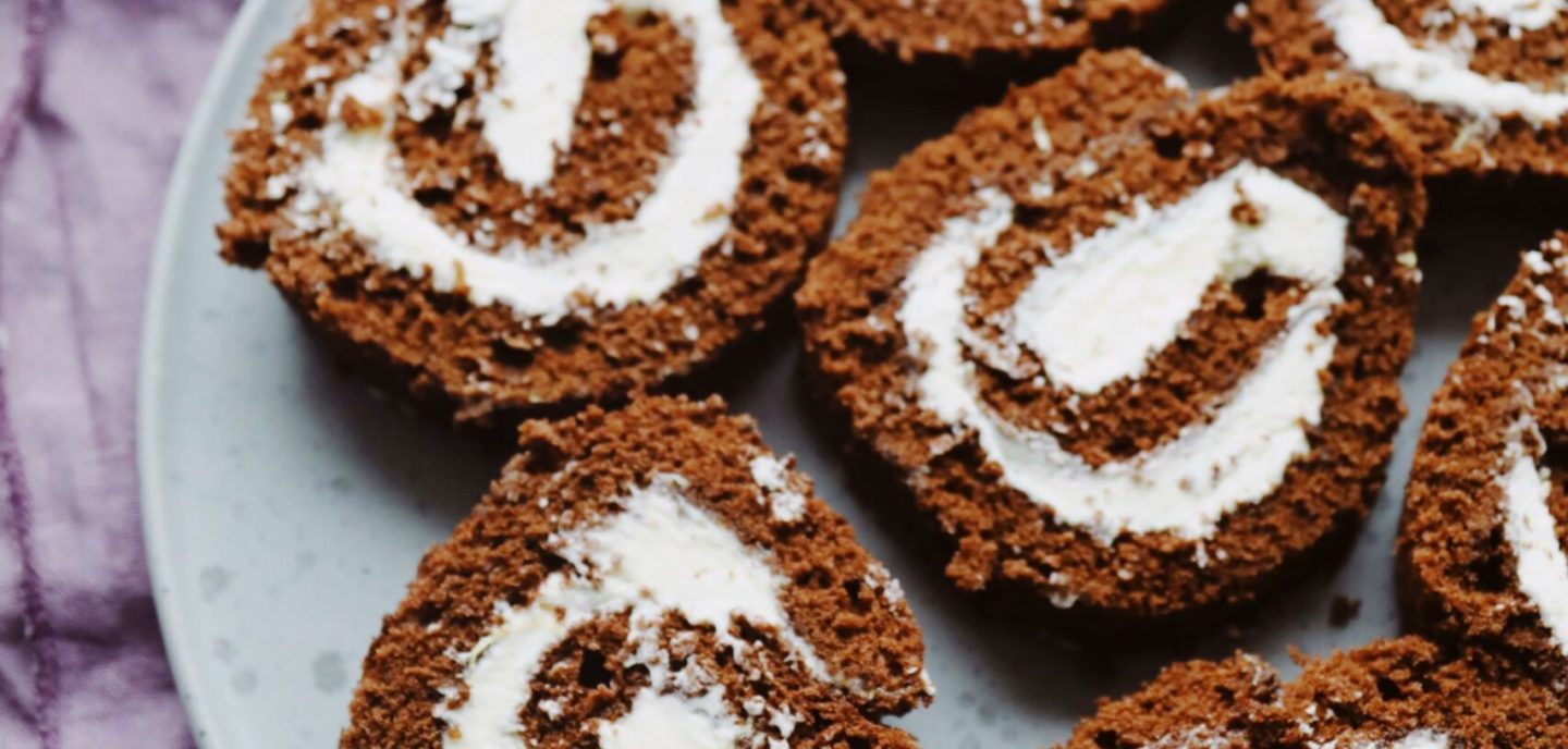 Mælkesnitte roulade