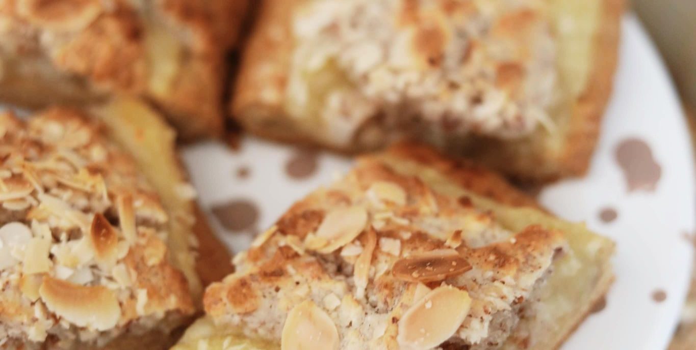 Makronsnitter med æble