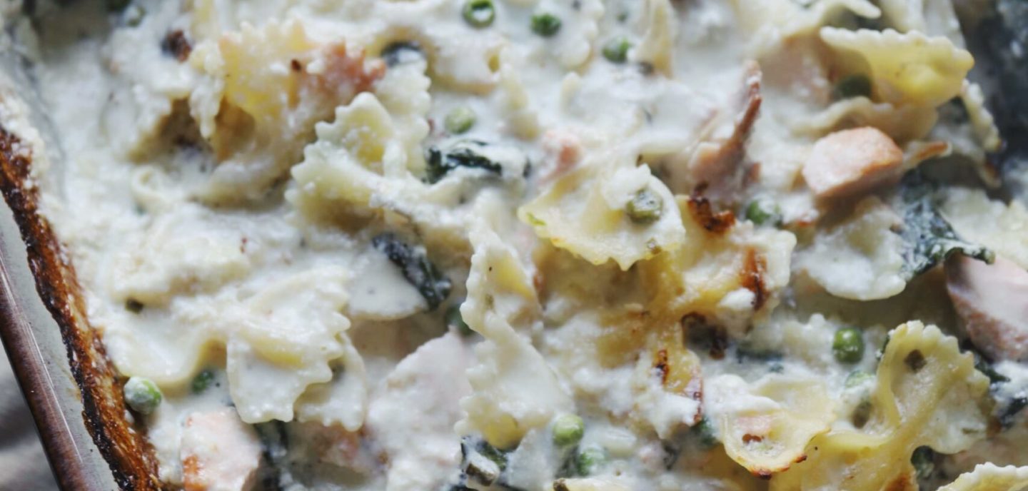 One pan pasta med laks