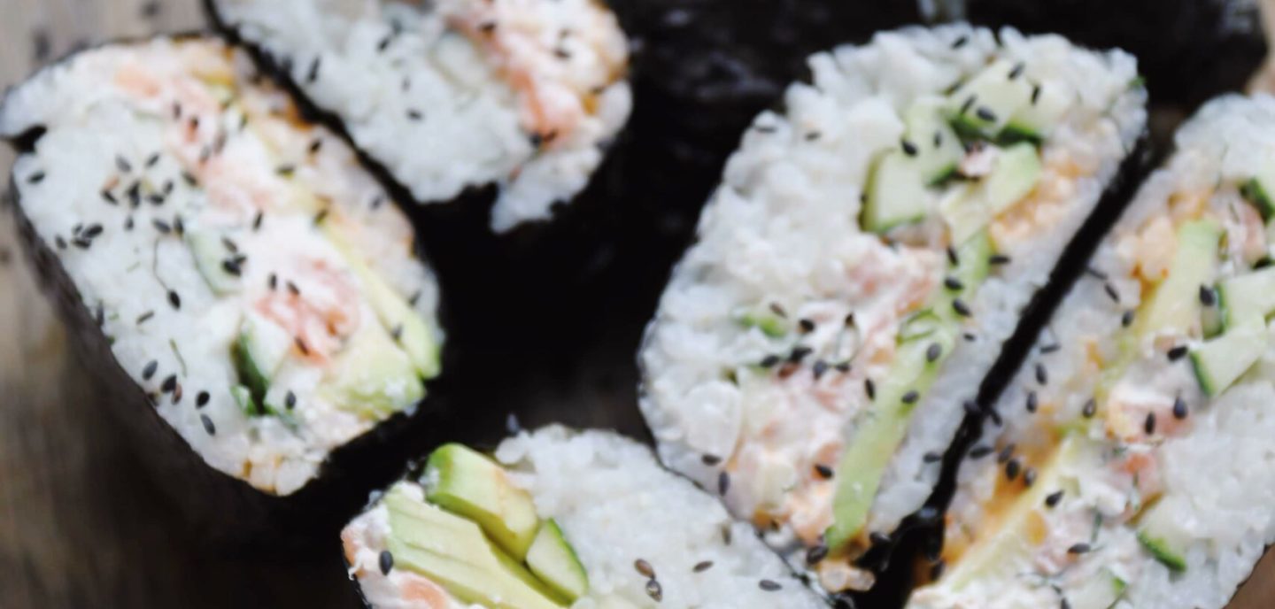 Onigirazu (sushi sandwich)