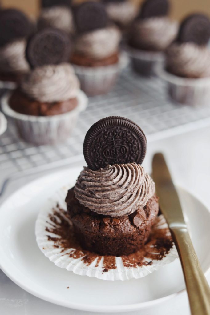 Oreo cupcakes med nutella
