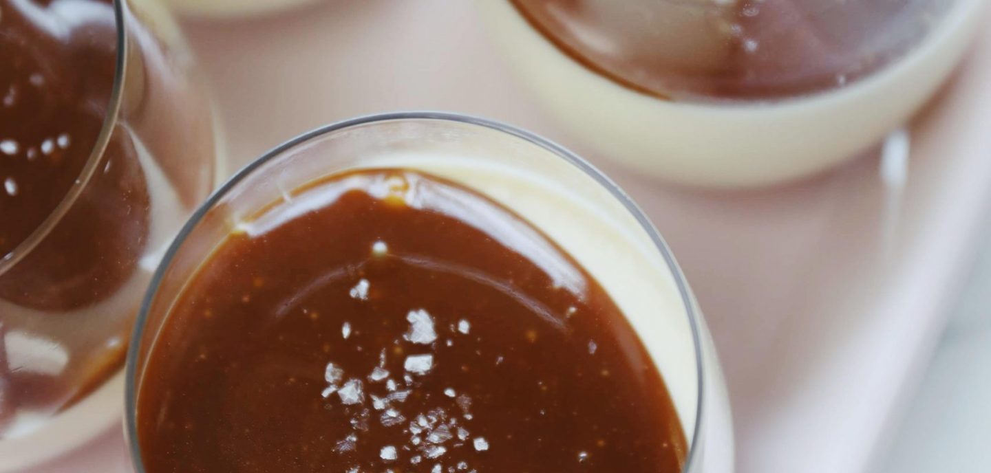 Panna cotta med citron og karamel