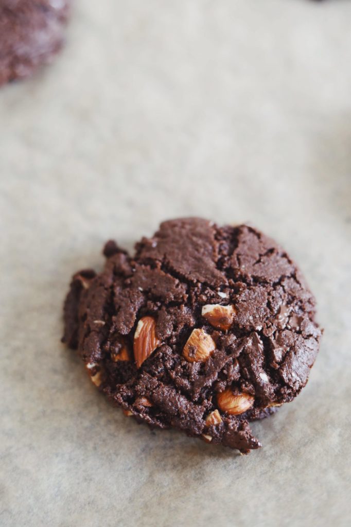 Rugcookies med chokolade
