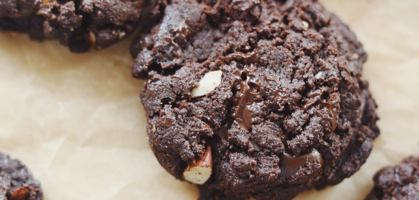 Rugcookies med chokolade