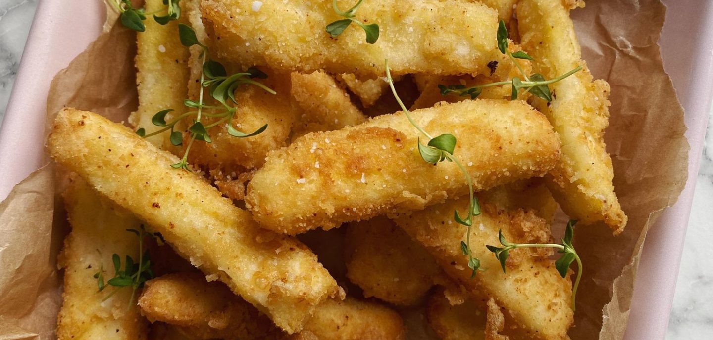 Sprøde halloumifritter