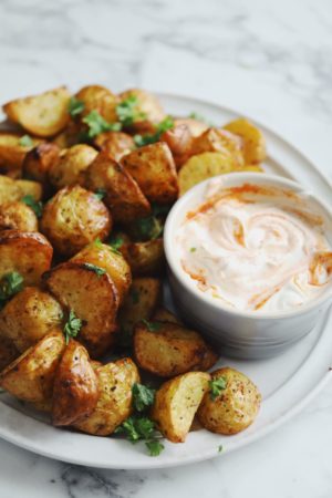 Sprøde kartofler i airfryer