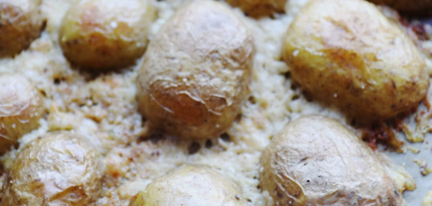 Sprøde parmesankartofler