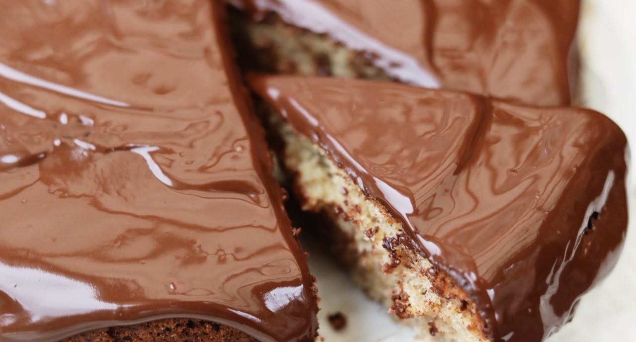 Svampet og lækker banankage