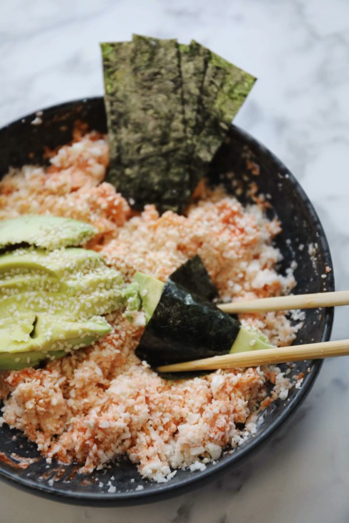TikTok salmon rice bowl