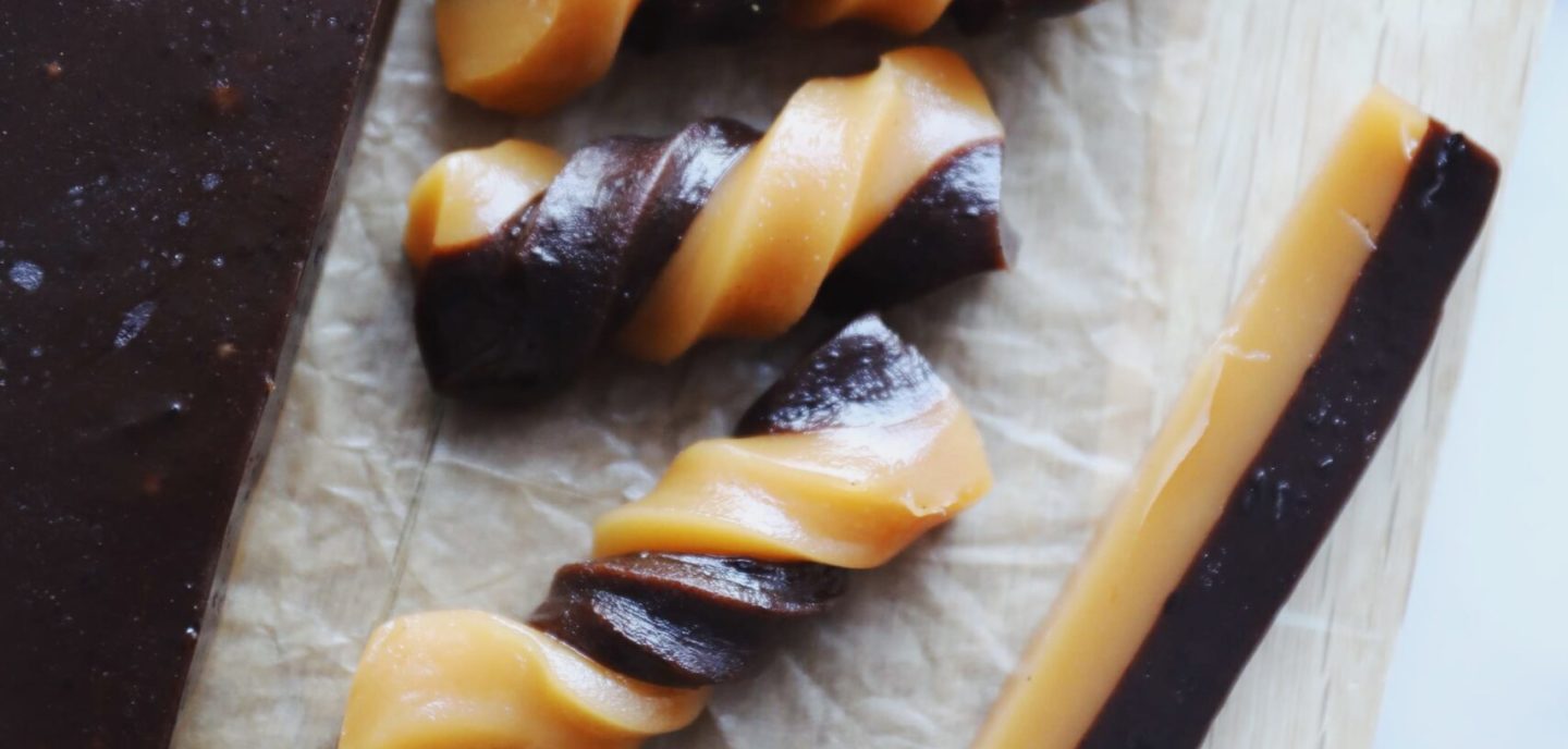 Twistede dobbeltkarameller