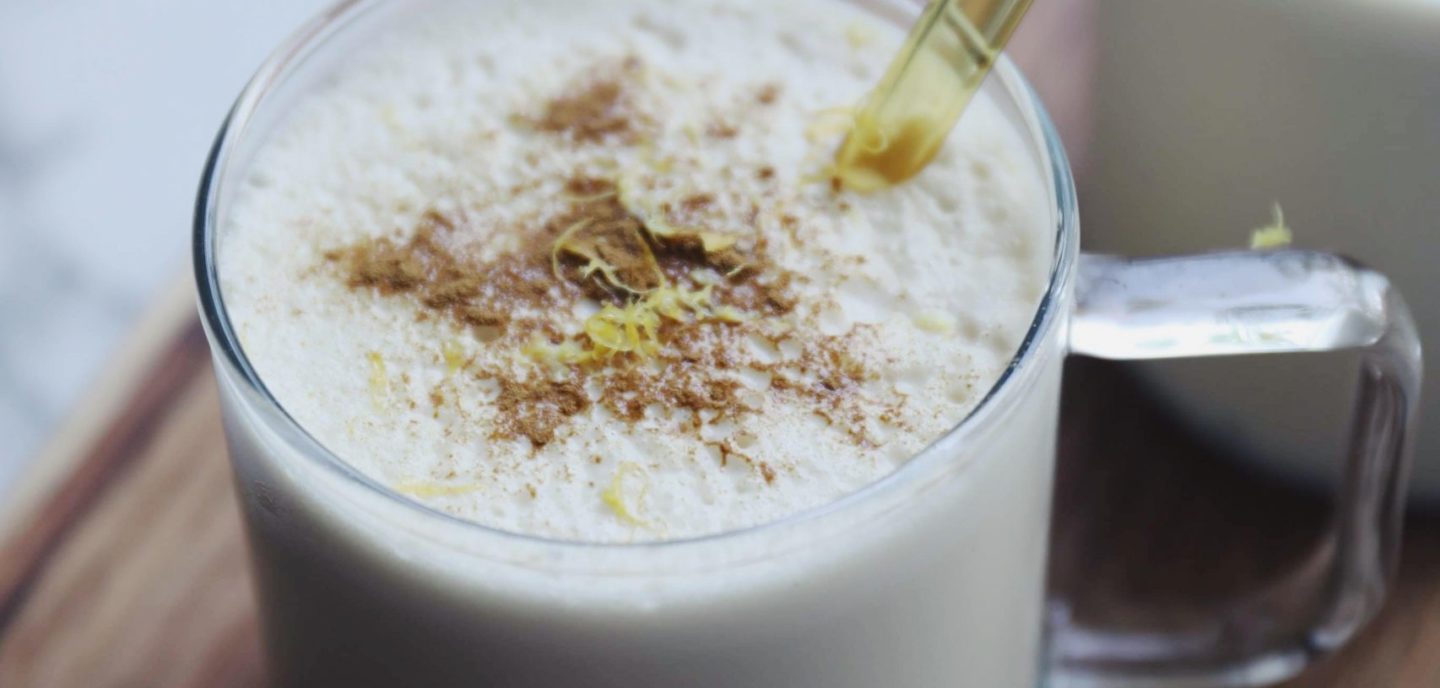 Vaniljemilkshake med citron og lakrids