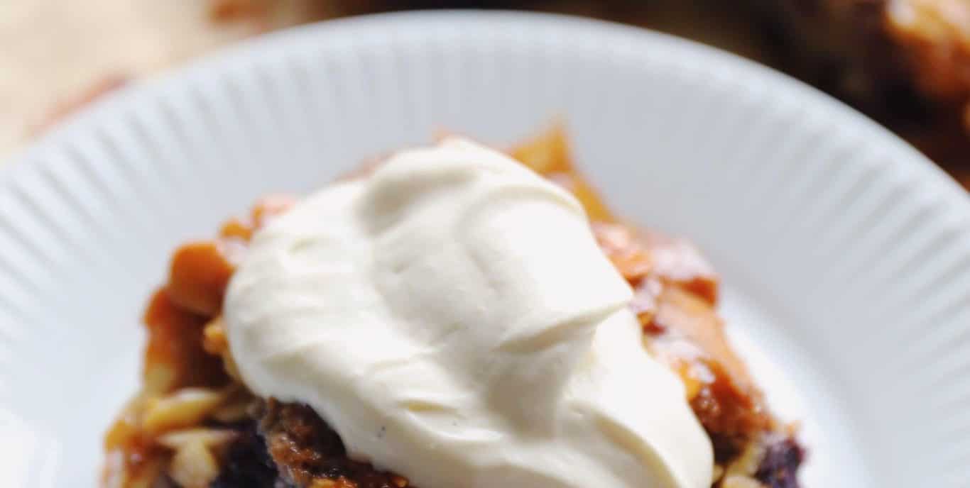 Blåbærkage med toscafyld