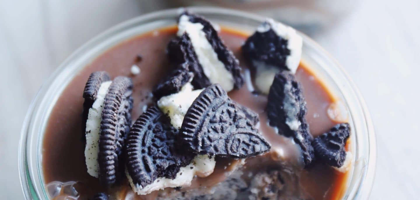 Oreo cheesecake i glas