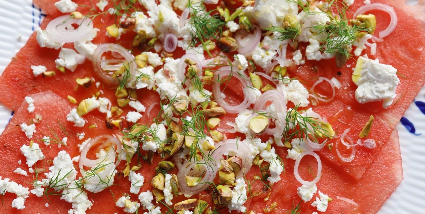 Vandmelon carpaccio