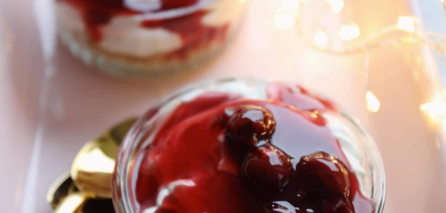 Risalamande cheesecake i glas